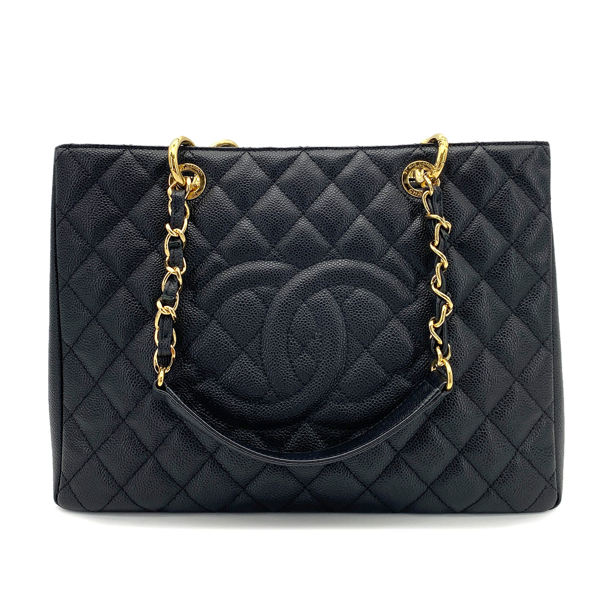 CHANEL GST TOTE BAG BLACK CAVIAR SKIN 90253631