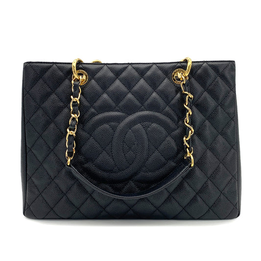 CHANEL GST TOTE BAG BLACK CAVIAR SKIN 90253631