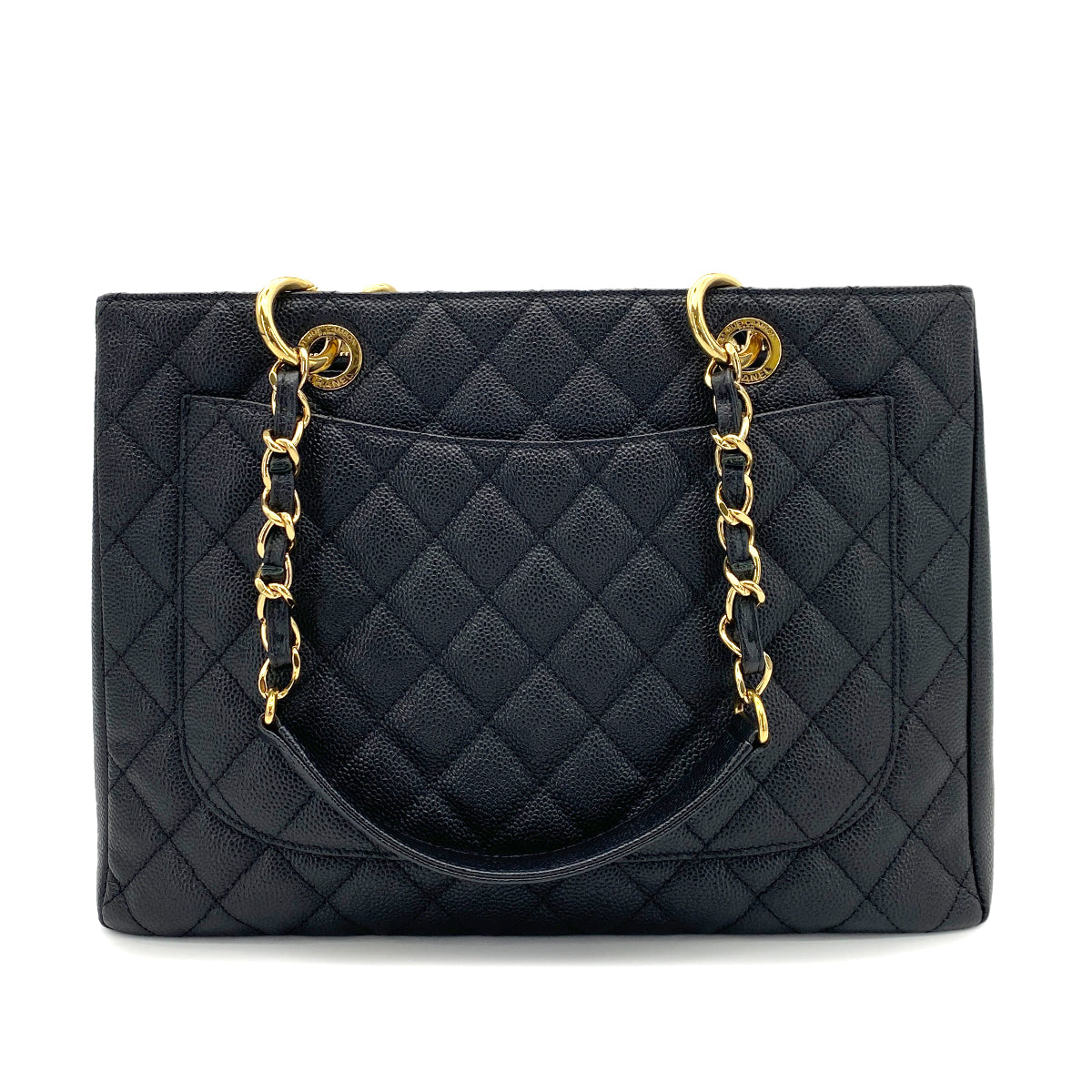 CHANEL GST TOTE BAG BLACK CAVIAR SKIN 90253631