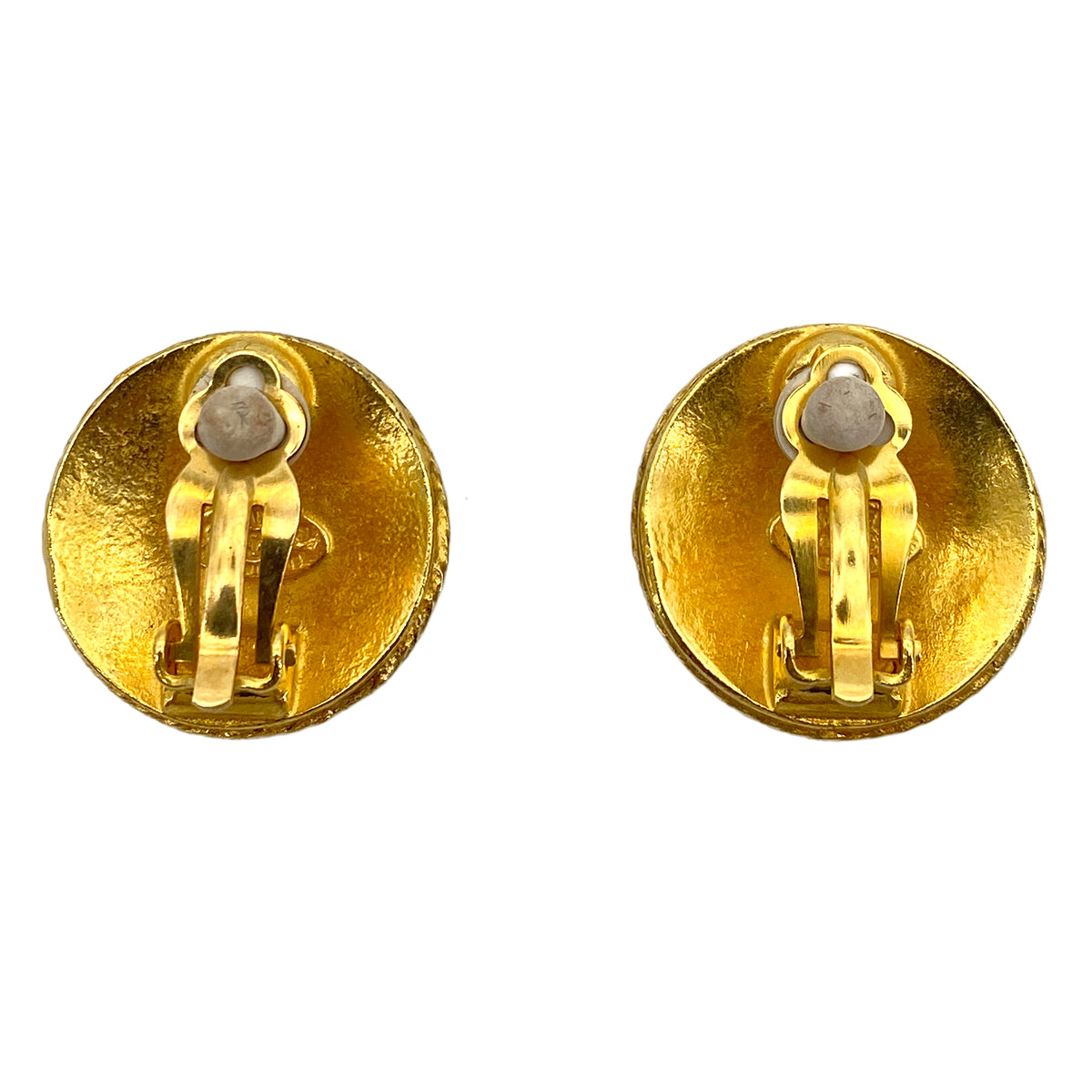 CHANEL VINTAGE EARRINGS COCOMARK ROUND ACCESSORY 94A 90253648