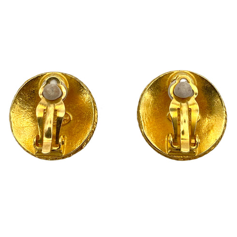 CHANEL VINTAGE EARRINGS COCOMARK ROUND ACCESSORY 94A 90253648 - PURPOSE