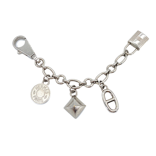 HERMES AMULET4 OLGA CHARM SILVER SELLIER CHAINE D'ANCRE MEDOR ACCESSORY 90253745