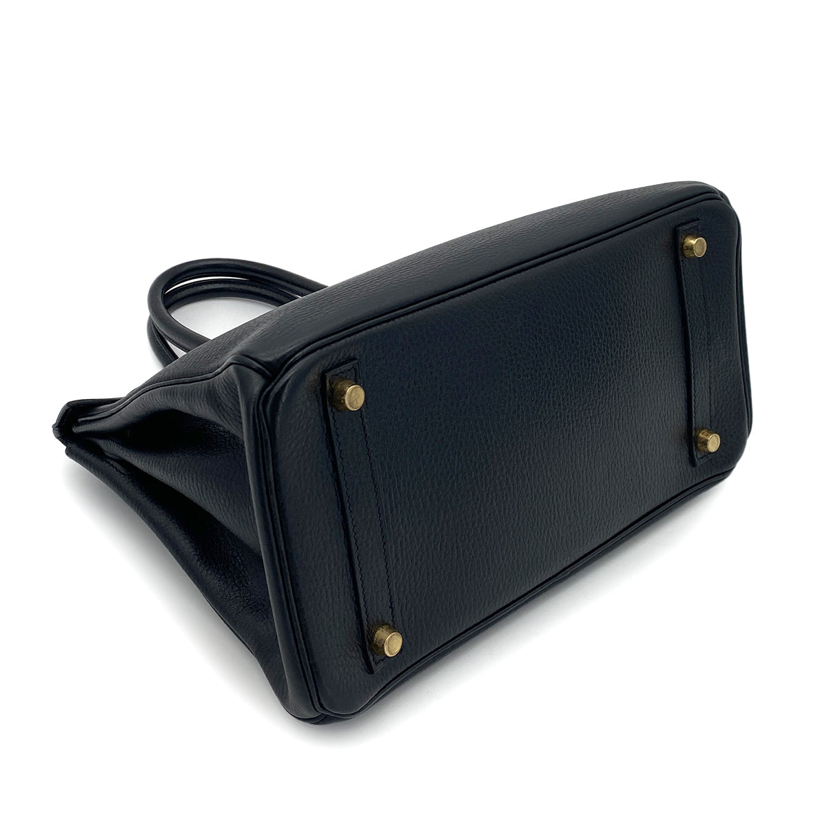 HERMES BIRKIN 30 BLACK ARDENNES HAND BAG □D GHW 90253751