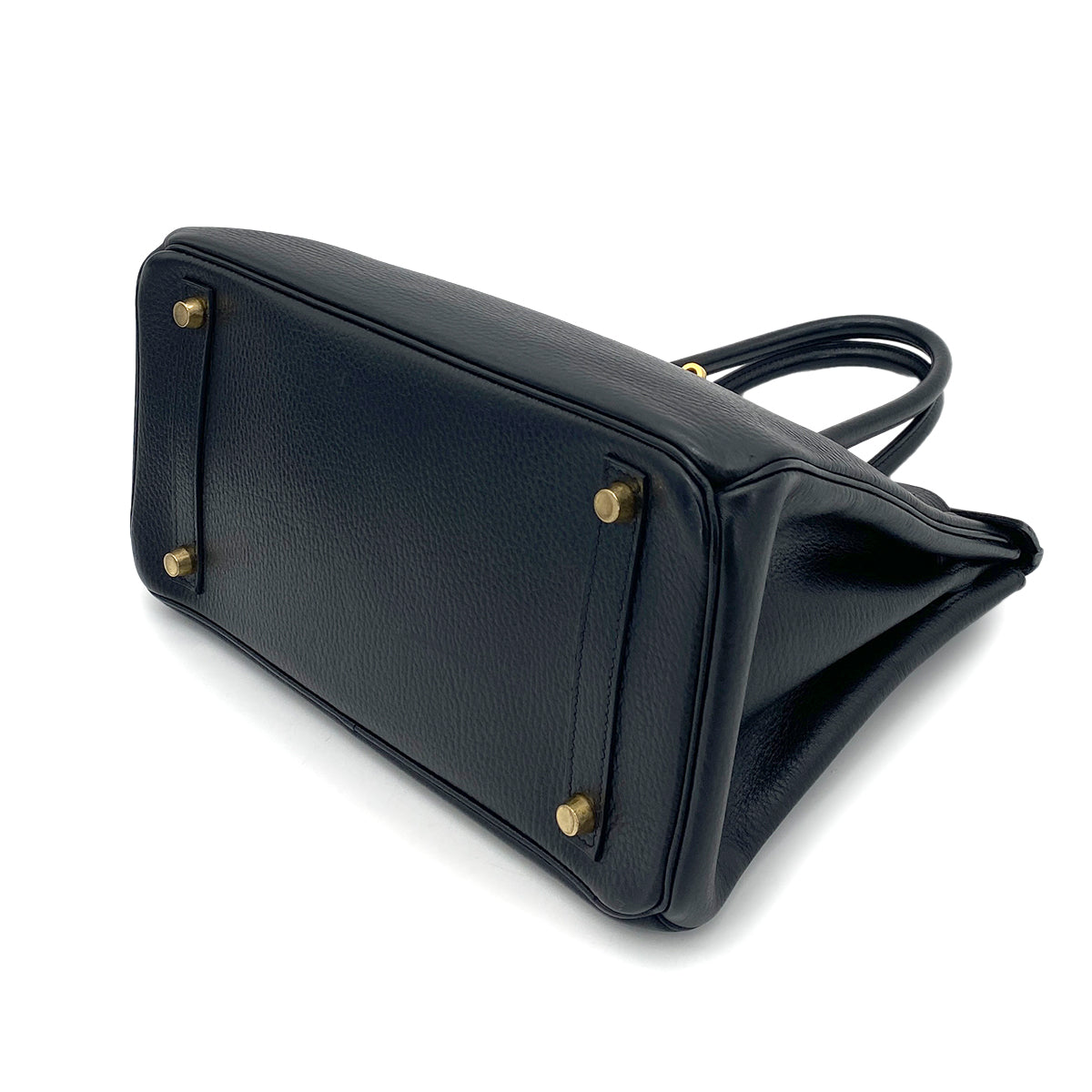 HERMES BIRKIN 30 BLACK ARDENNES HAND BAG □D GHW 90253751