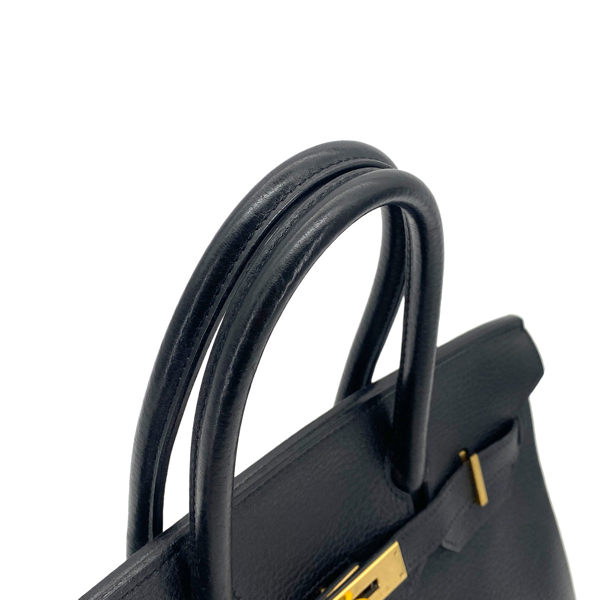 HERMES BIRKIN 30 BLACK ARDENNES HAND BAG □D GHW 90253751