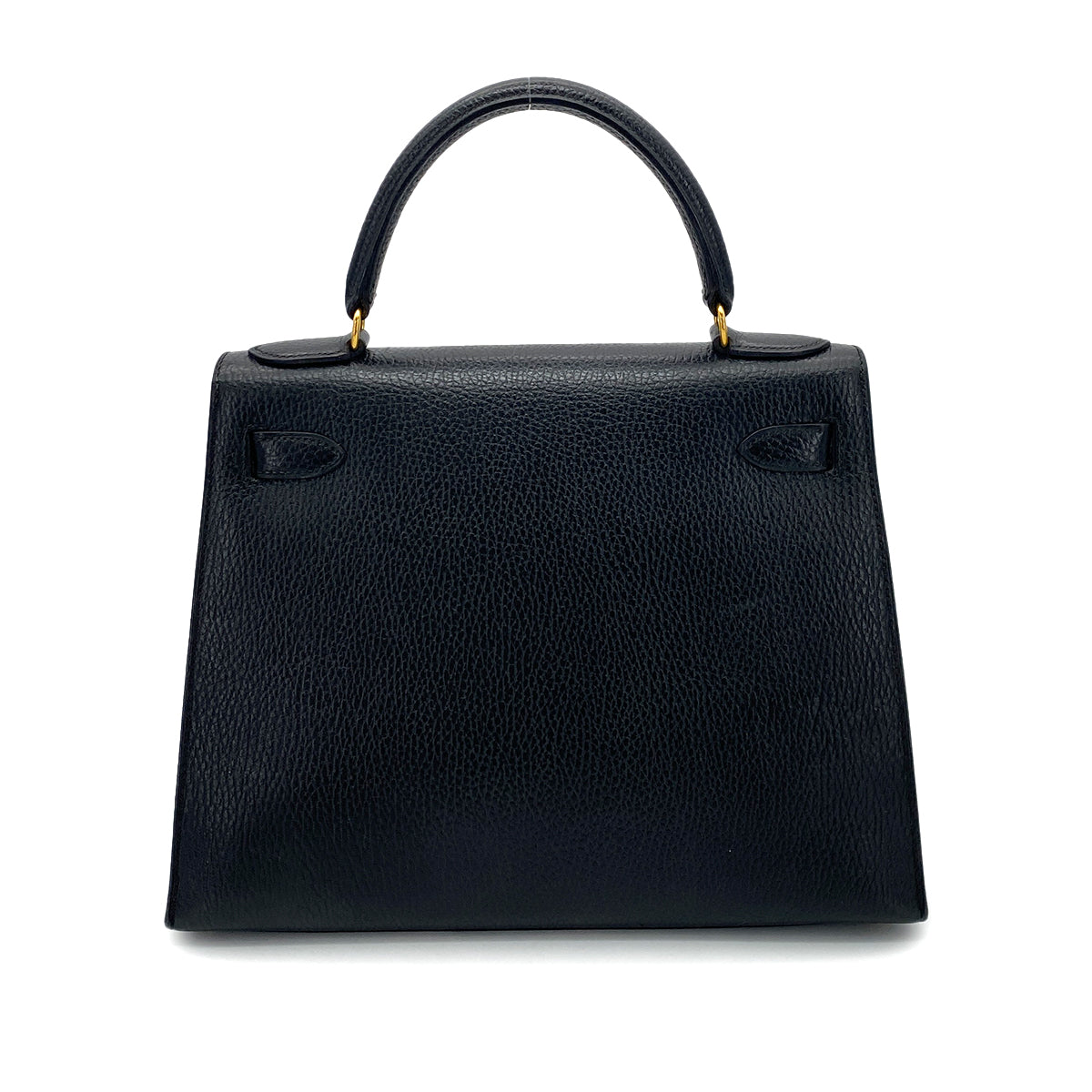 HERMES KELLY 28 SELLIER BLACK ARDENNES HAND SHOULDER BAG 〇Y GHW 90253753