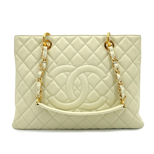 CHANEL GST TOTE BAG LIGHT GREEN CAVIAR SKIN 90253867