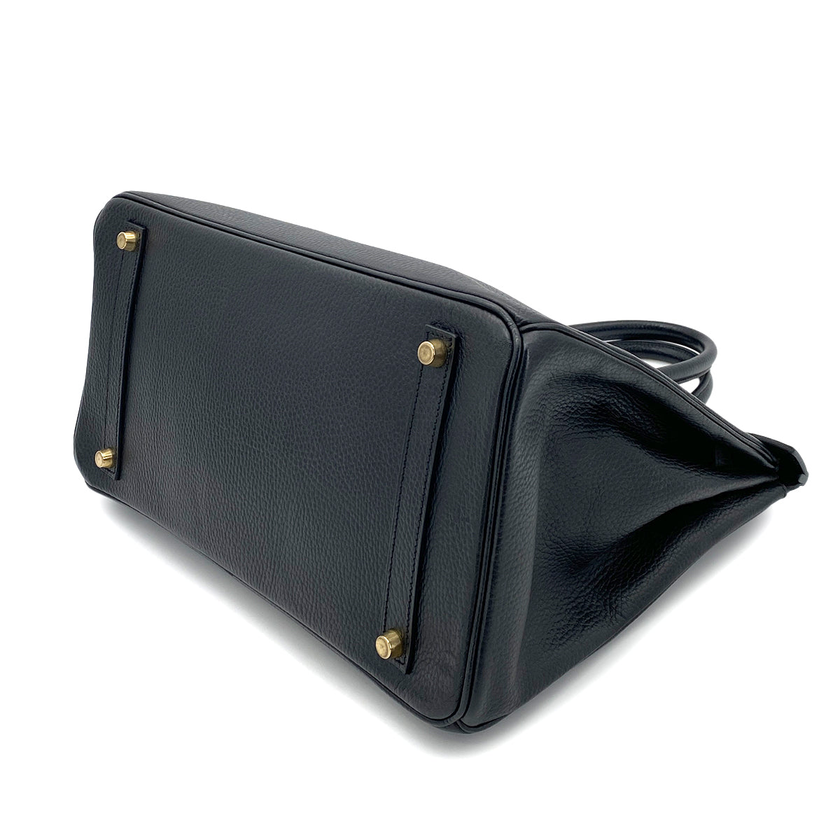 HERMES BIRKIN 35 BLACK ARDENNES HAND BAG □B GHW 90253878
