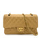 CHANEL VINTAGE CLASSIC FLAP MEDIUM CHAIN SHOULDER BAG BEIGE CAVIAR SKIN 90253882 - PURPOSE
