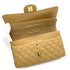 CHANEL VINTAGE CLASSIC FLAP MEDIUM CHAIN SHOULDER BAG BEIGE CAVIAR SKIN 90253882 - PURPOSE