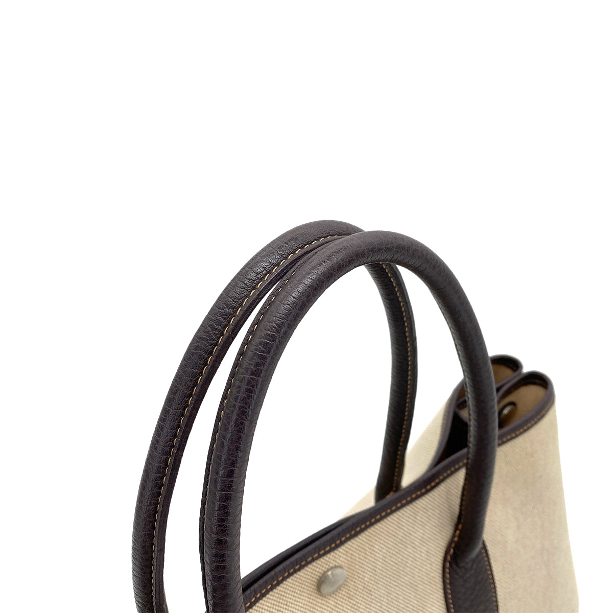 HERMES GARDEN PARTY 36 PM NATURAL MARRON TOILE H TOTE BAG □F 90253905