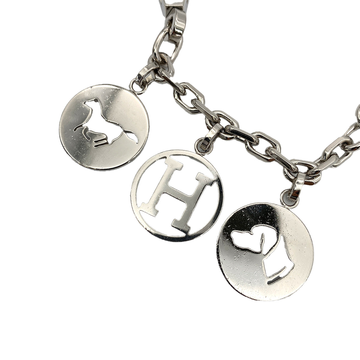 HERMES AMULET4 BRELOQUE BAG CHARM ACCESSORY SILVER 90254594