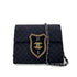 CHANEL VINTAGE EMBLEM CHAIN SHOULDER BAG BLACK CANVAS 90254623 - PURPOSE