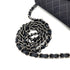 CHANEL VINTAGE EMBLEM CHAIN SHOULDER BAG BLACK CANVAS 90254623 - PURPOSE