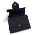 CHANEL VINTAGE EMBLEM CHAIN SHOULDER BAG BLACK CANVAS 90254623 - PURPOSE