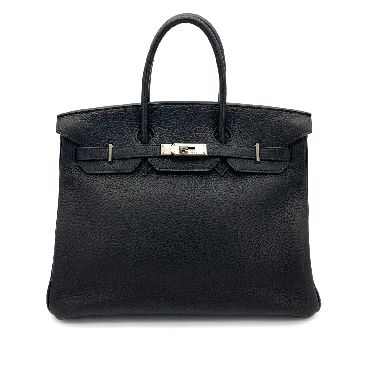 HERMES BIRKIN 35 BLACK TOGO HAND BAG □I SHW 90254627