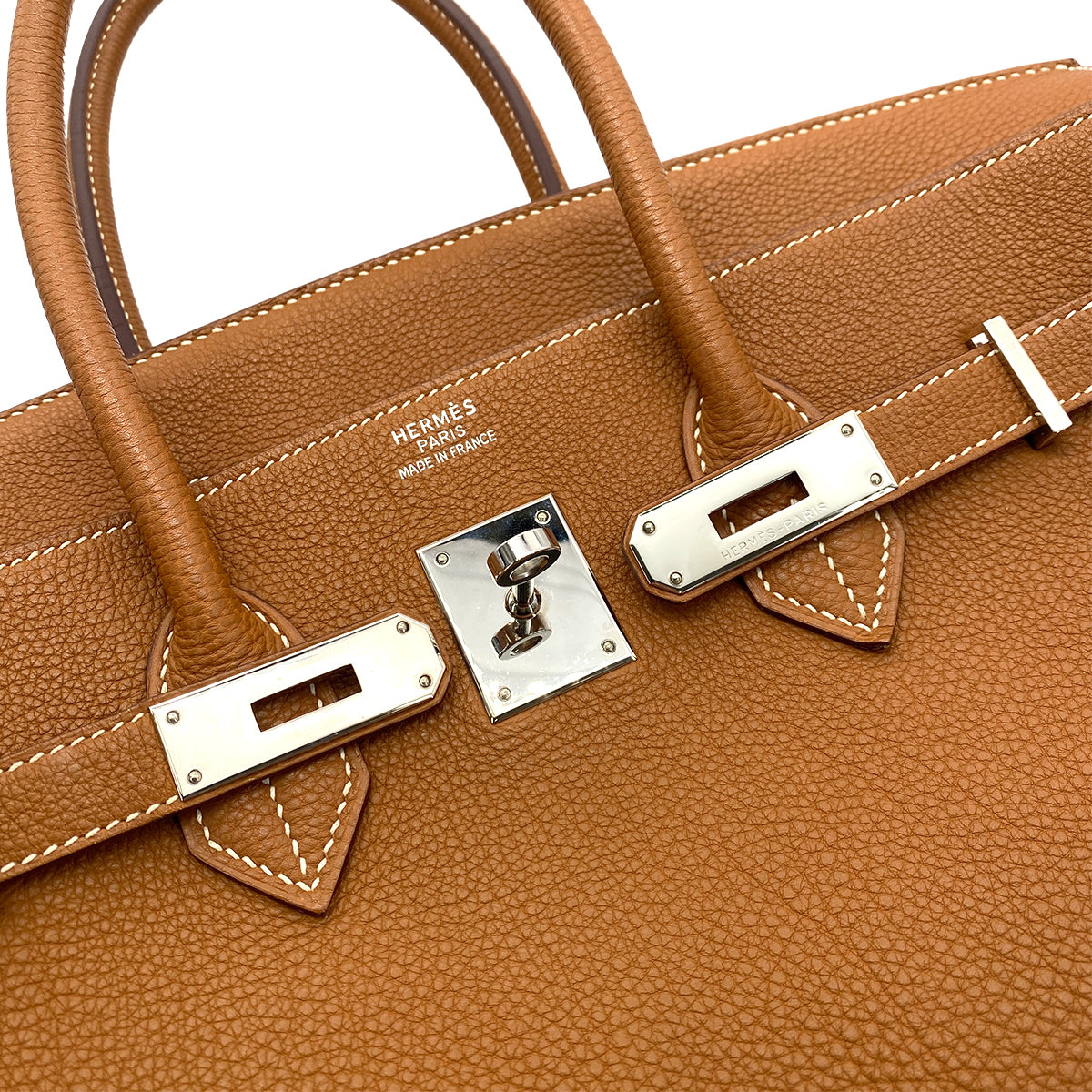 HERMES BIRKIN 35 GOLD TOGO HAND BAG □G SHW 90254693