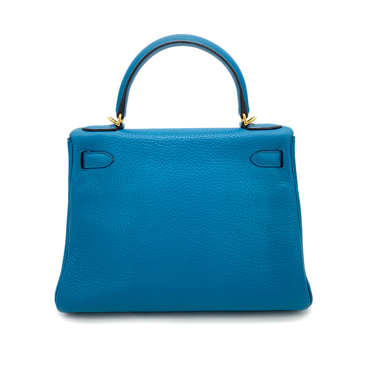 HERMES KELLY 28 RETOURNE BLUE IZMIR TAURILLON CLEMENCE HAND SHOULDER BAG □Q GHW 90254921