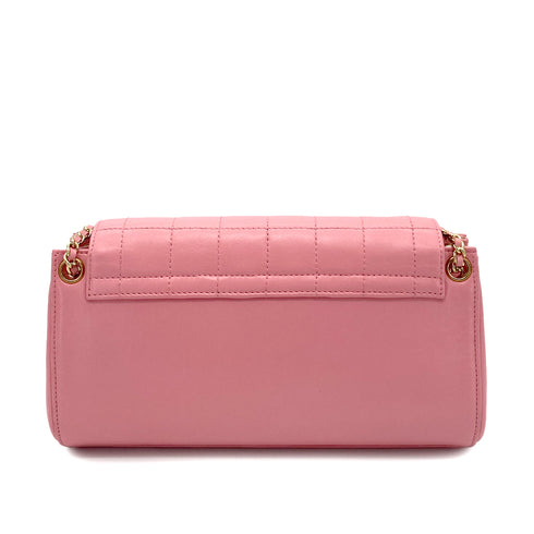 CHANEL VINTAGE 2.55 CHOCOLATE BAR CHAIN SHOULDER BAG PINK LAMB SKIN 90255095 - PURPOSE