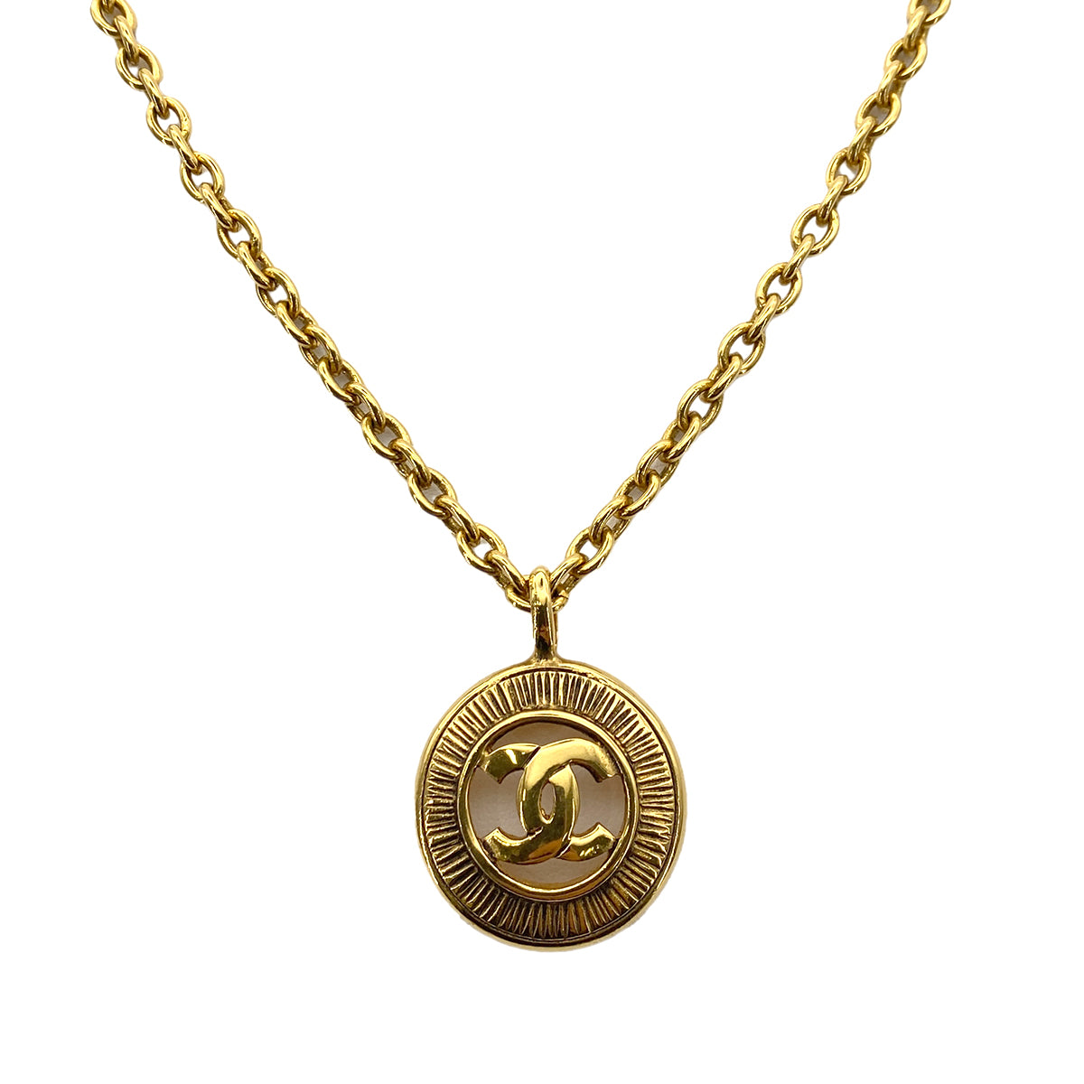 CHANEL VINTAGE NECKLACE COCOMARK RHINESTONE ACCESSORY 90255108