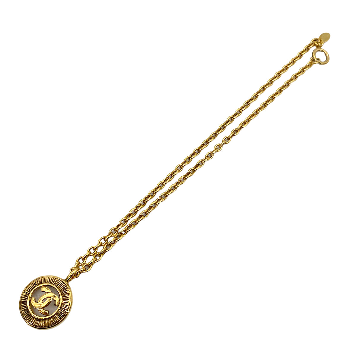 CHANEL VINTAGE NECKLACE COCOMARK RHINESTONE ACCESSORY 90255108