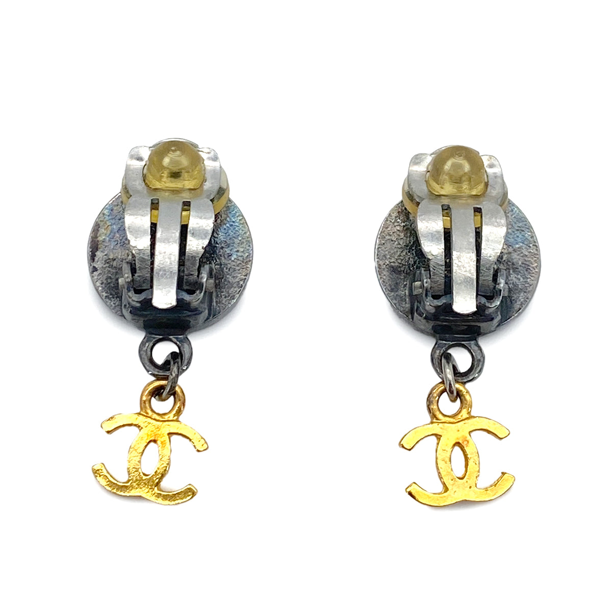 CHANEL VINTAGE EARRINGS COCOMARK SWING ACCESSORY 96P 90255134