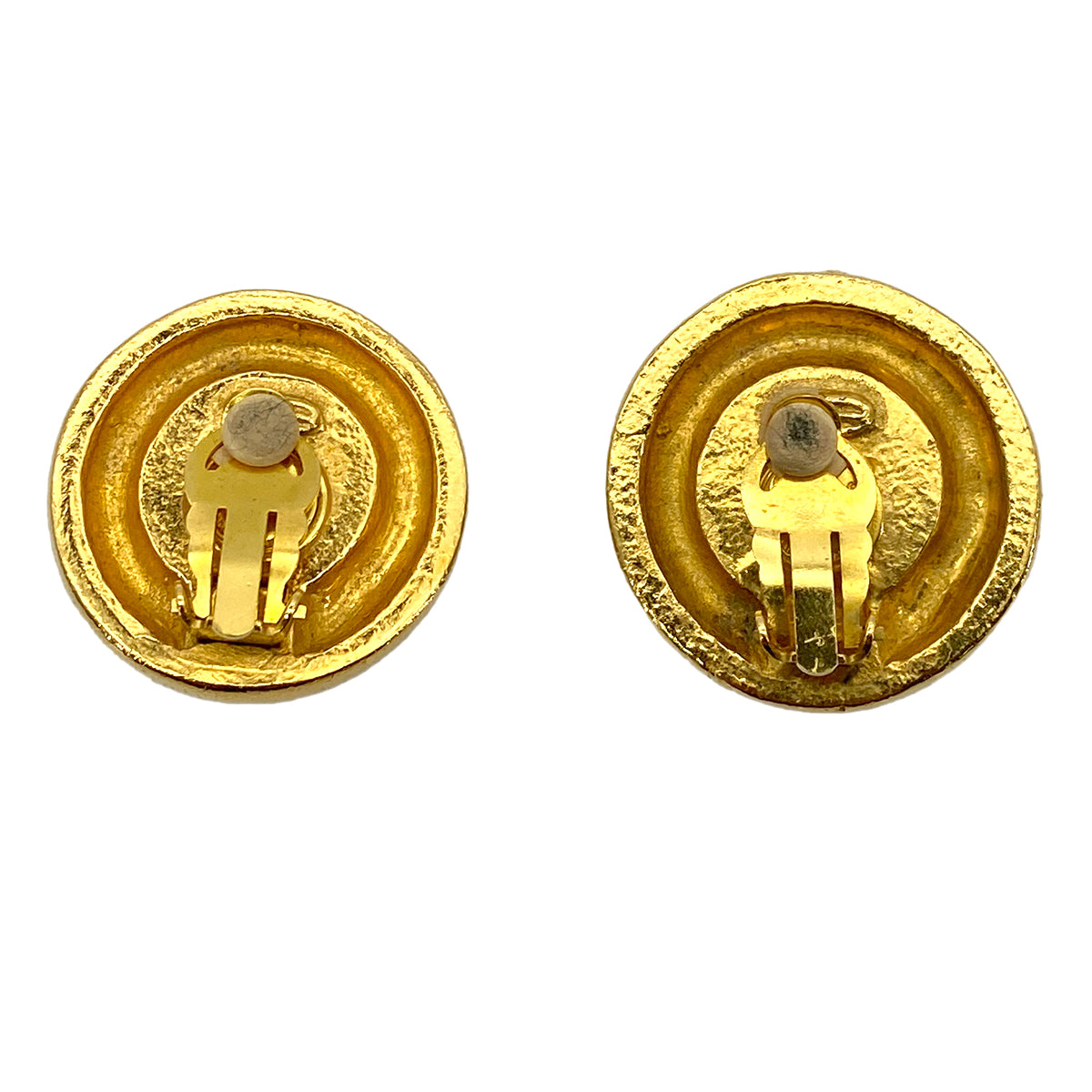 CHANEL VINTAGE EARRINGS ROUND FAUX PEARL ACCESSORY 90255139