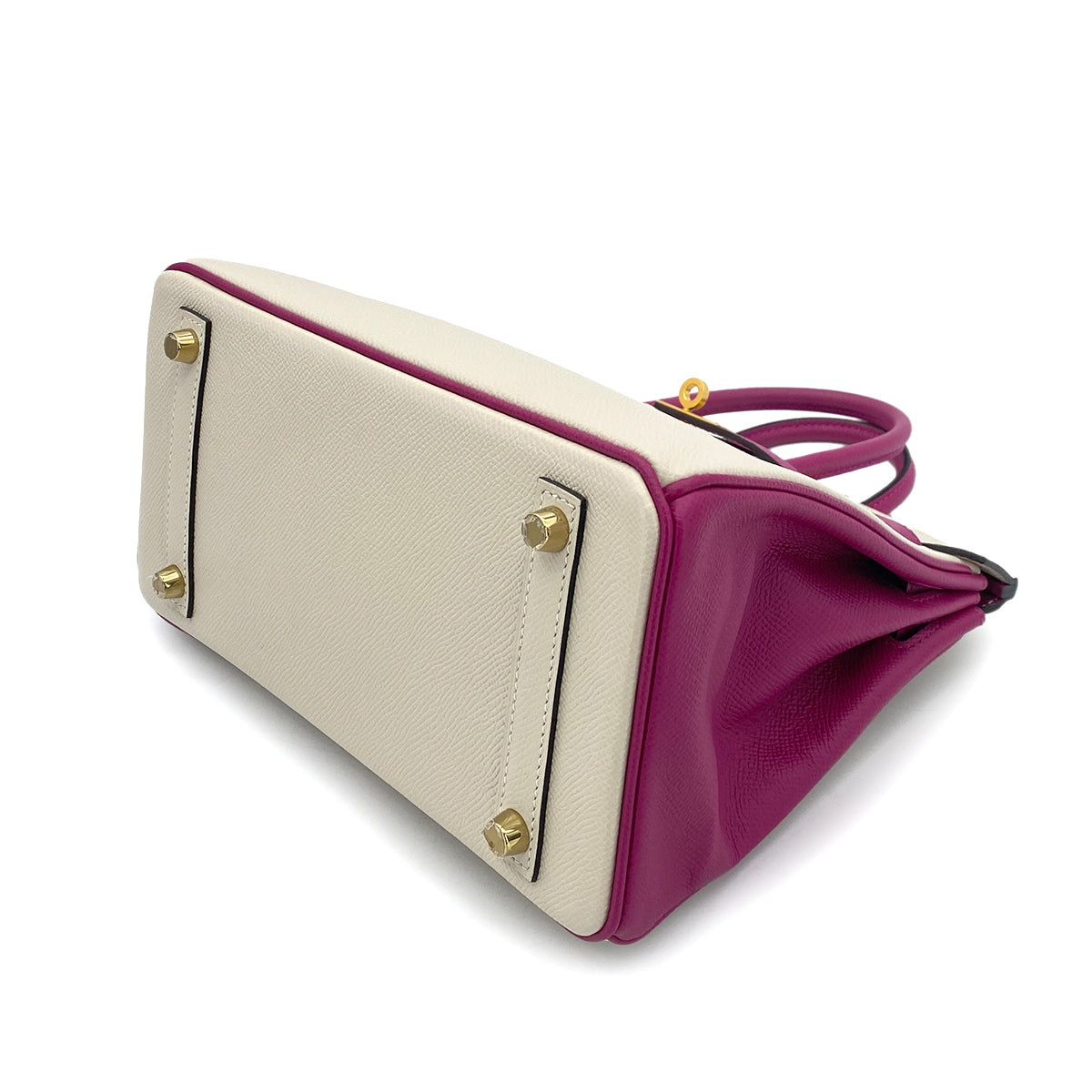 HERMES BIRKIN 25 NATA ROSE POURPLE EPSOM HAND BAG C GHW SPO 90255342