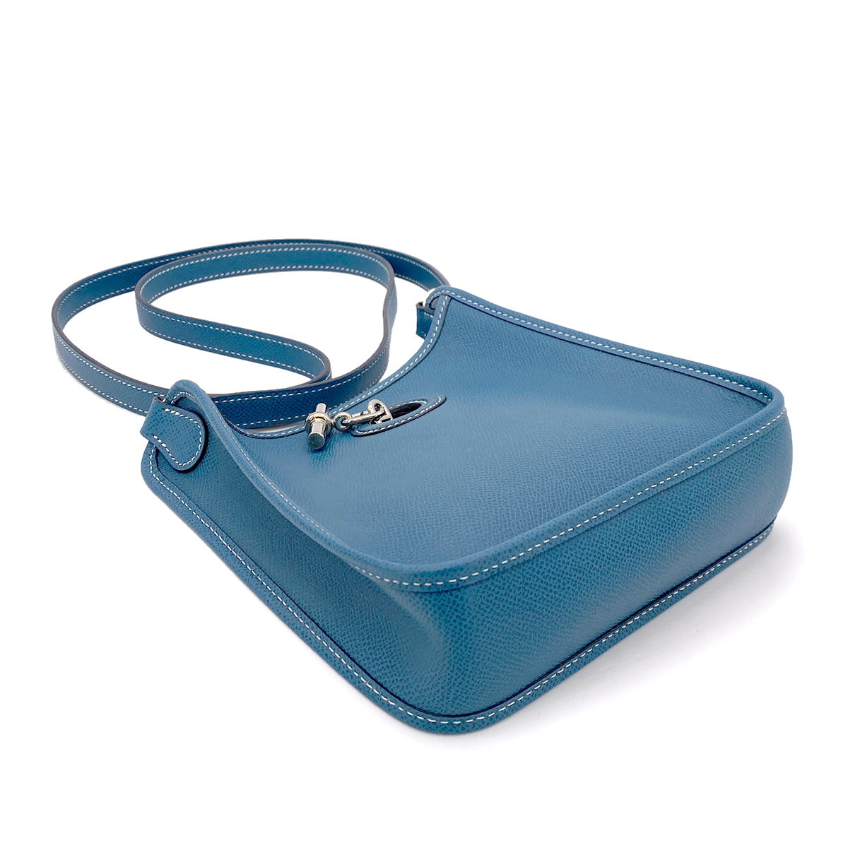 HERMES VESPA BLUE THALASSA EPSON SHOULDER BAG □H 90255347