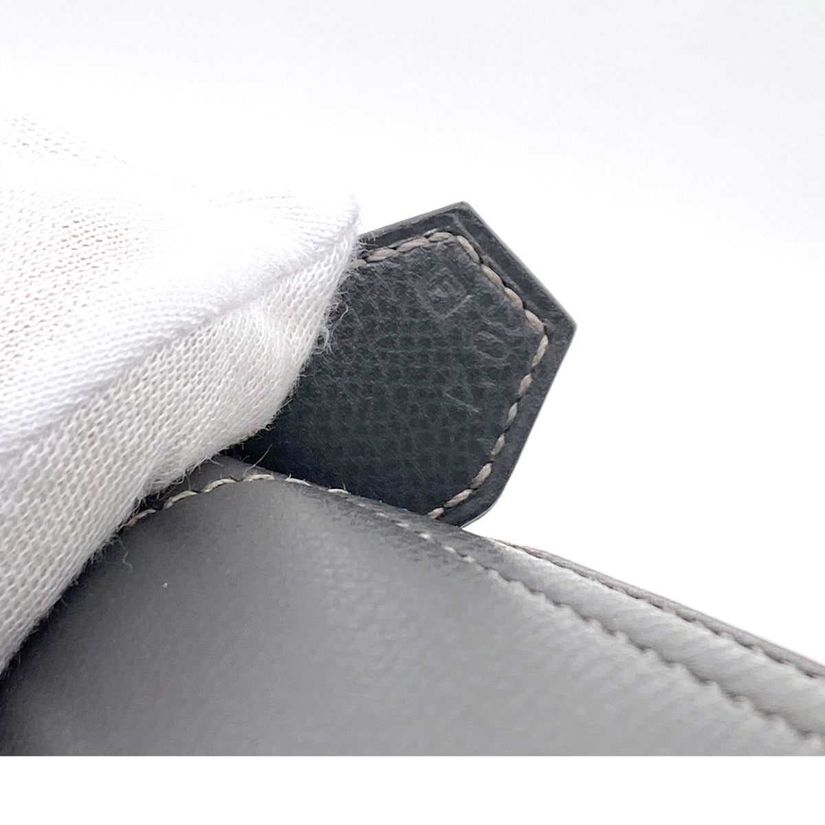 HERMES BOLIDE 35 GRAPHITE COUCHEVEL HAND SHOULDER BAG □F 90255360