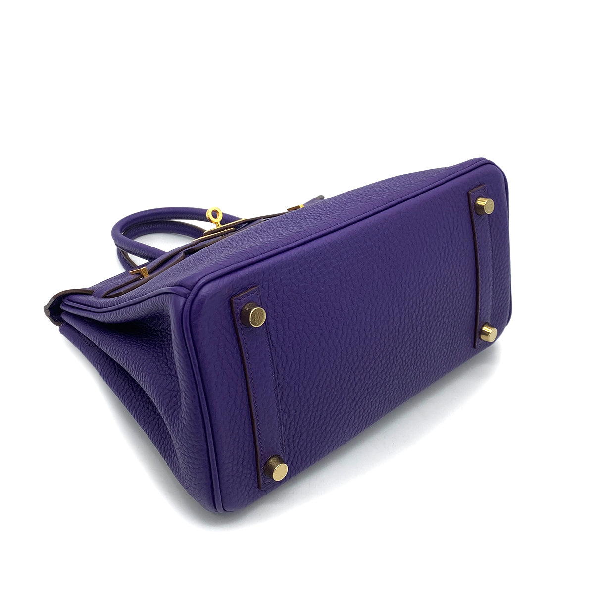 HERMES BIRKIN 25 ULTRAVIOLET TOGO HAND BAG □N GHW 90255369