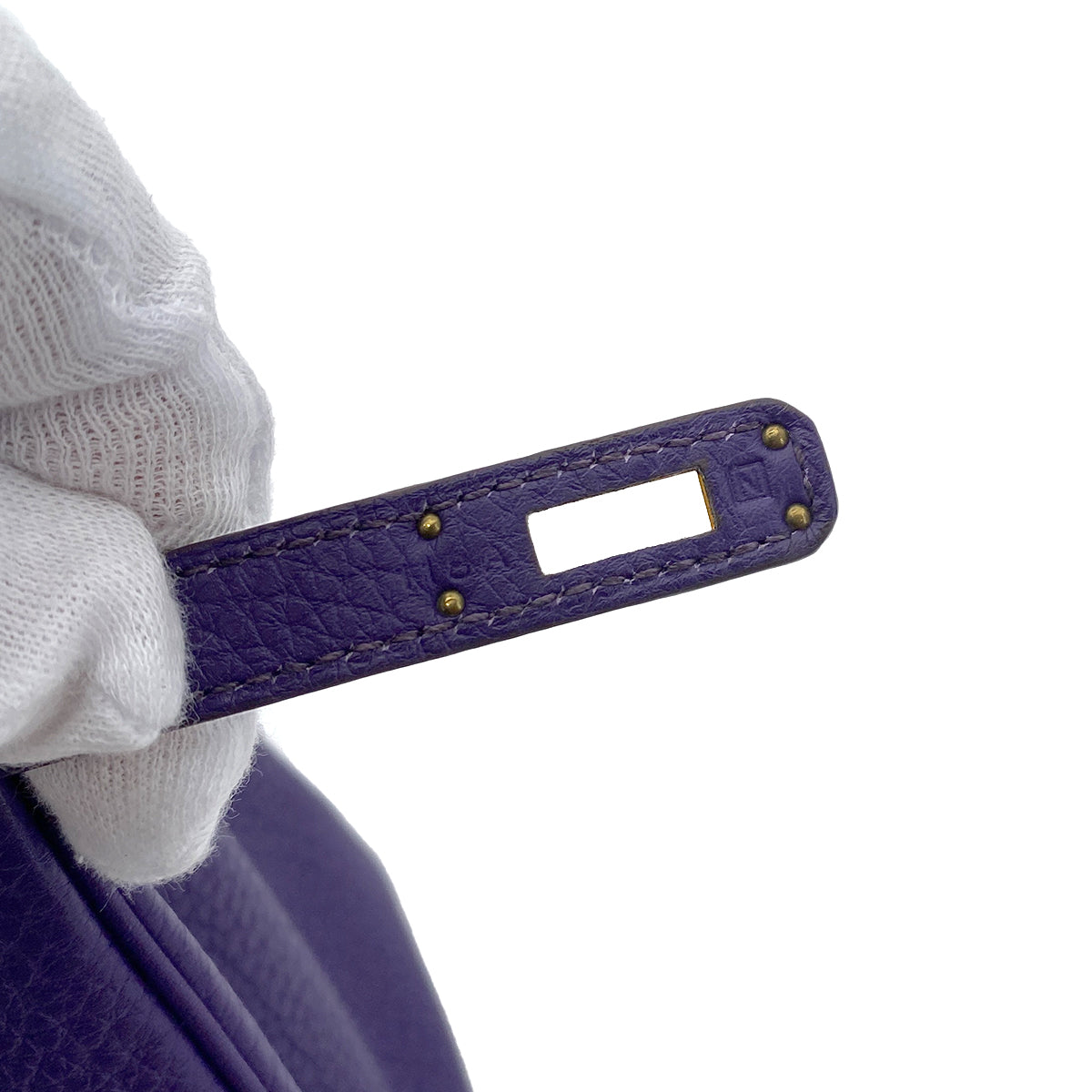 HERMES BIRKIN 25 ULTRAVIOLET TOGO HAND BAG □N GHW 90255369