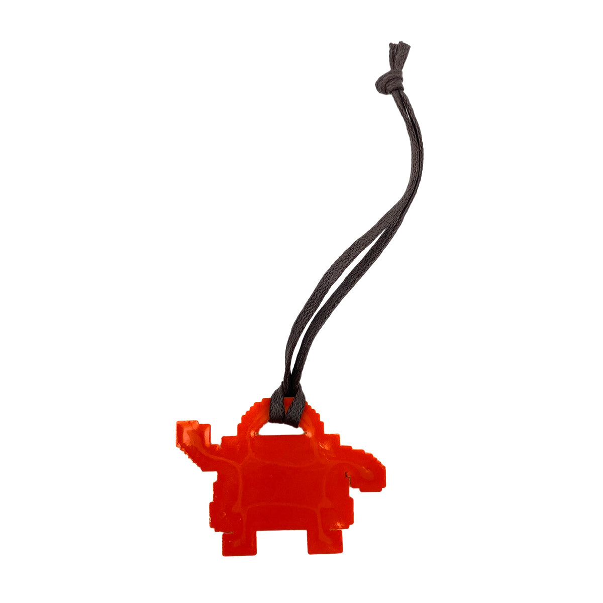 HERMES KELLY DOLL BAG CHARM ORANGE RUBBER 90255414