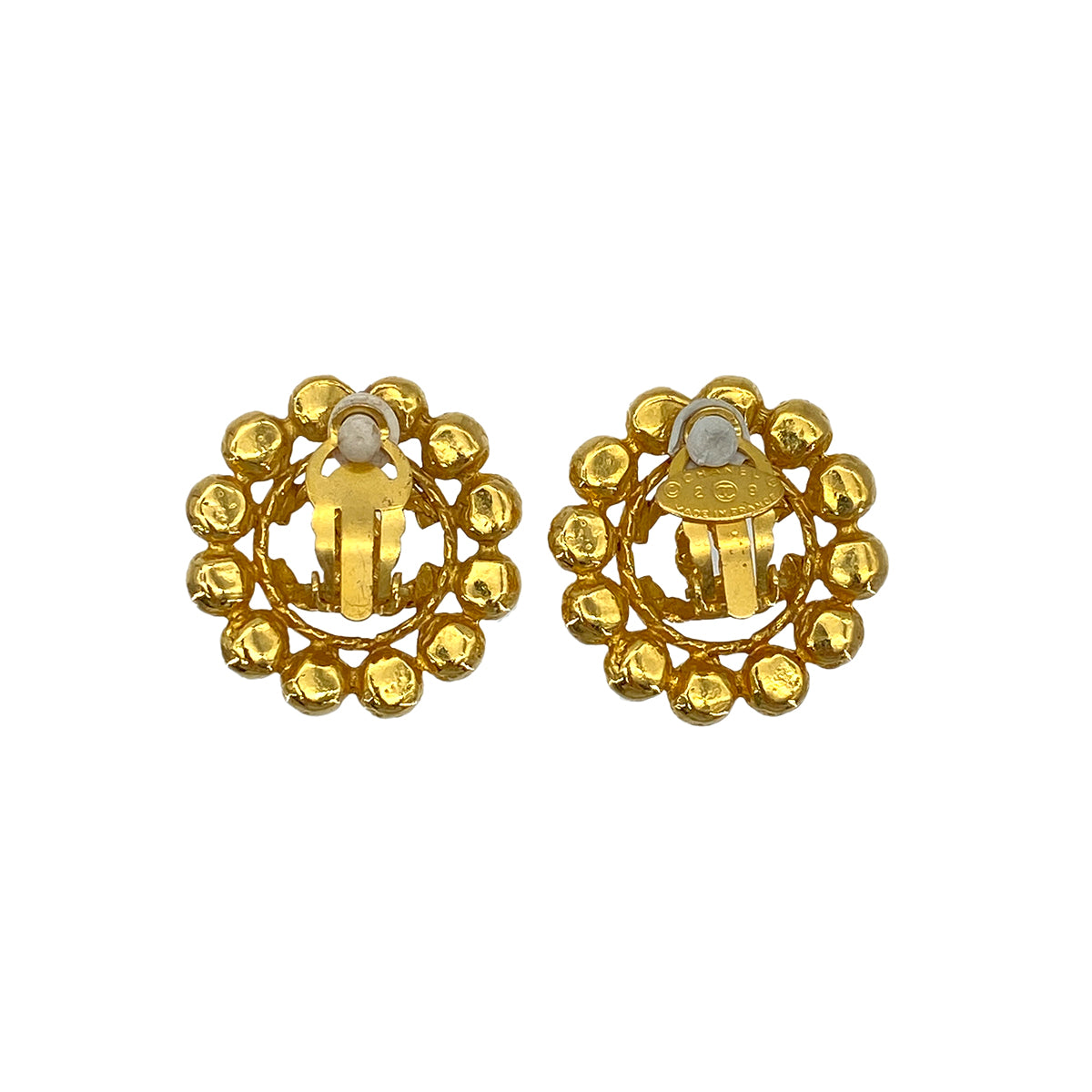 CHANEL VINTAGE EARRINGS COCOMARK RHINESTONE ACCESSORY 29 90255421
