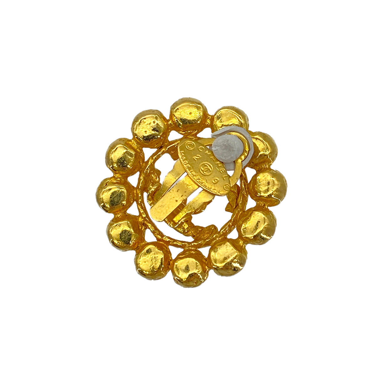 CHANEL VINTAGE EARRINGS COCOMARK RHINESTONE ACCESSORY 29 90255421