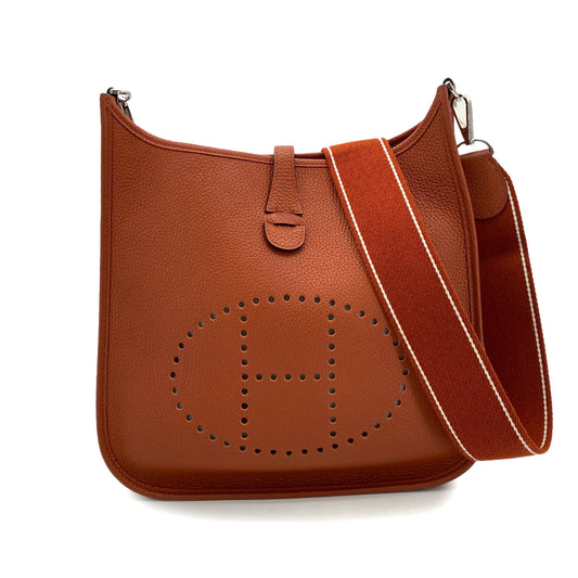 HERMES EVELYNE 3 PM AMAZON CUIVRE TAURILLON CLEMENCE SHOULDER BAG Z 90255673