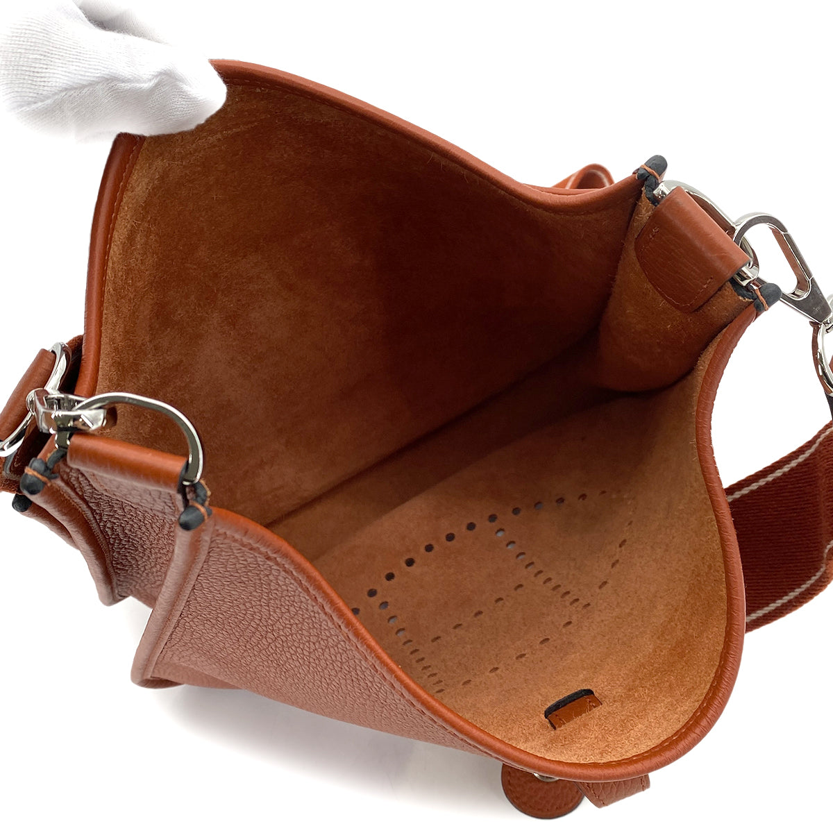 HERMES EVELYNE 3 PM AMAZON CUIVRE TAURILLON CLEMENCE SHOULDER BAG Z 90255673