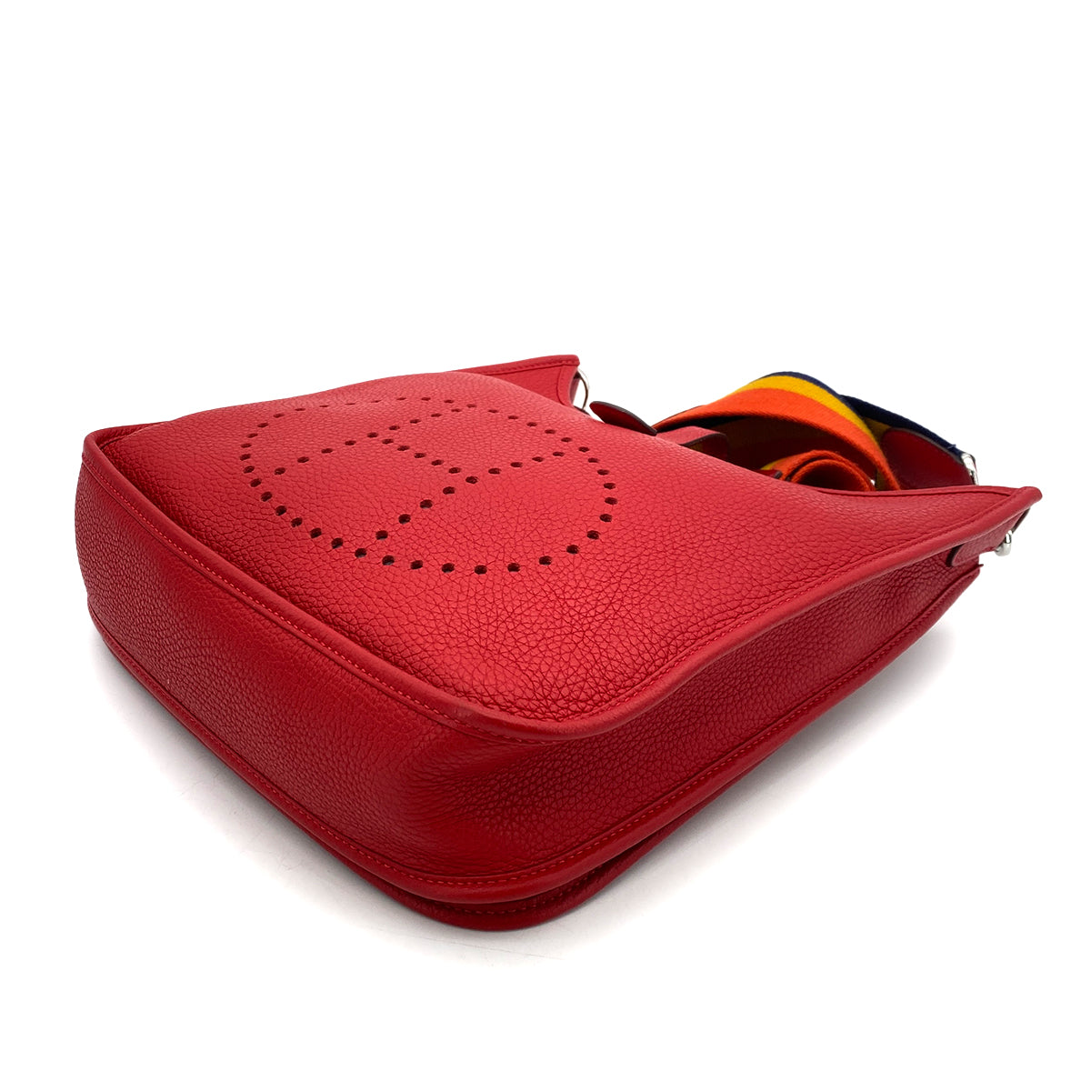 HERMES EVELYNE 3 PM AMAZON ROUGE CASAQUE TAURILLON CLEMENCE SHOULDER BAG C 90255674