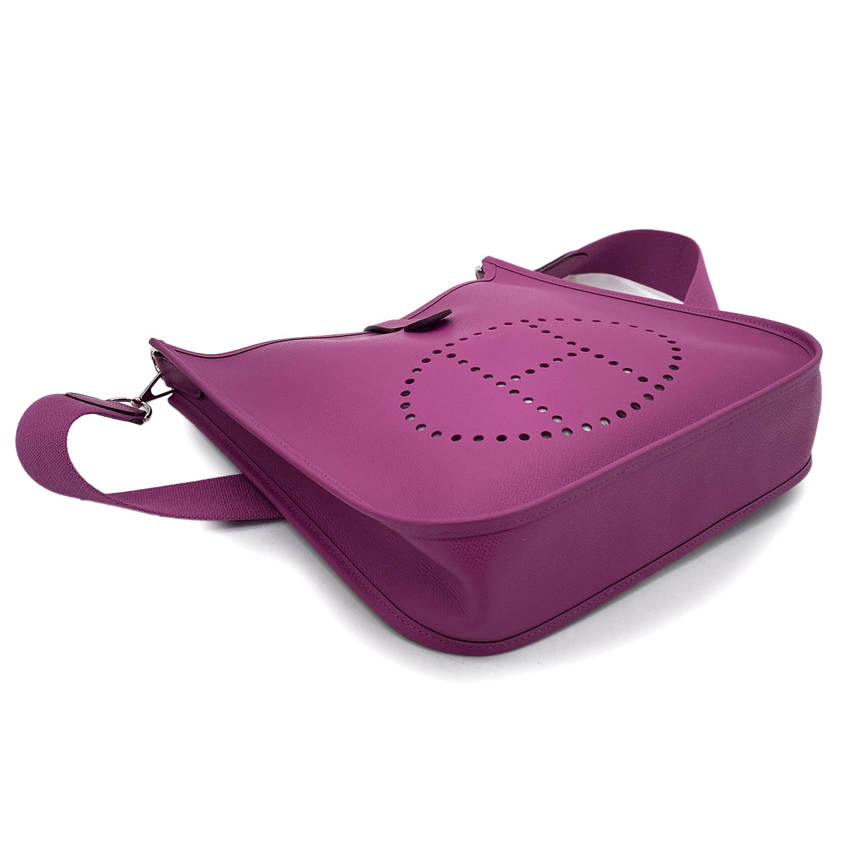 HERMES EVELYNE PM CYCLAMEN EPSOM SHOULDER BAG □I 90255679