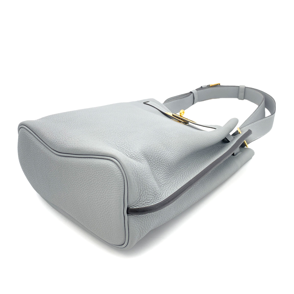 HERMES SO KELLY 22 BLUE GLACIER TOGO SHOULDER BAG T GHW 90255737