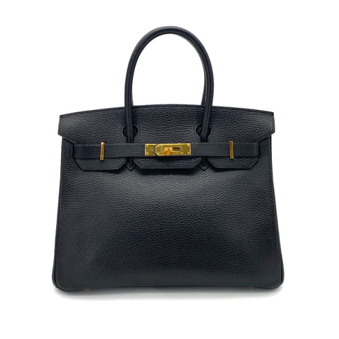 HERMES BIRKIN 30 BLACK ARDENNES HAND BAG □E GHW 90255782 - PURPOSE