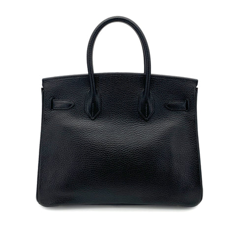 HERMES BIRKIN 30 BLACK ARDENNES HAND BAG □E GHW 90255782 - PURPOSE