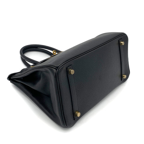 HERMES BIRKIN 30 BLACK ARDENNES HAND BAG □E GHW 90255782 - PURPOSE