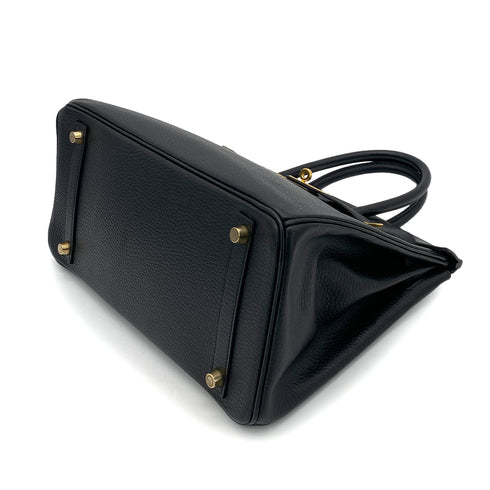 HERMES BIRKIN 30 BLACK ARDENNES HAND BAG □E GHW 90255782 - PURPOSE