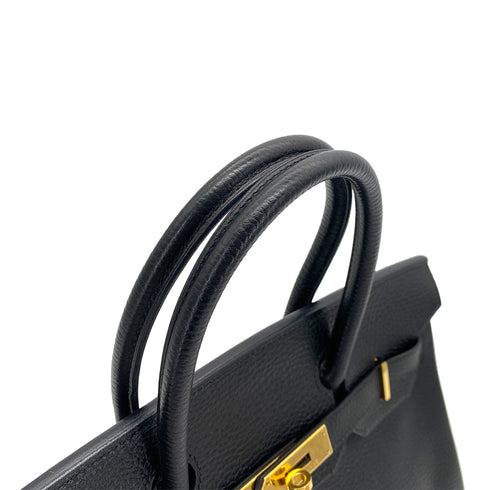 HERMES BIRKIN 30 BLACK ARDENNES HAND BAG □E GHW 90255782 - PURPOSE