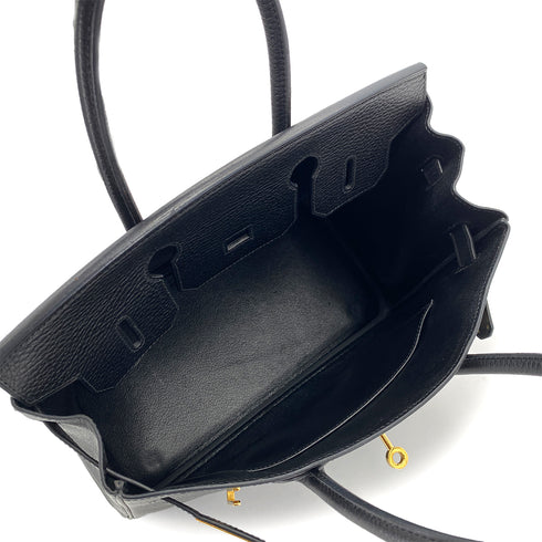 HERMES BIRKIN 30 BLACK ARDENNES HAND BAG □E GHW 90255782 - PURPOSE