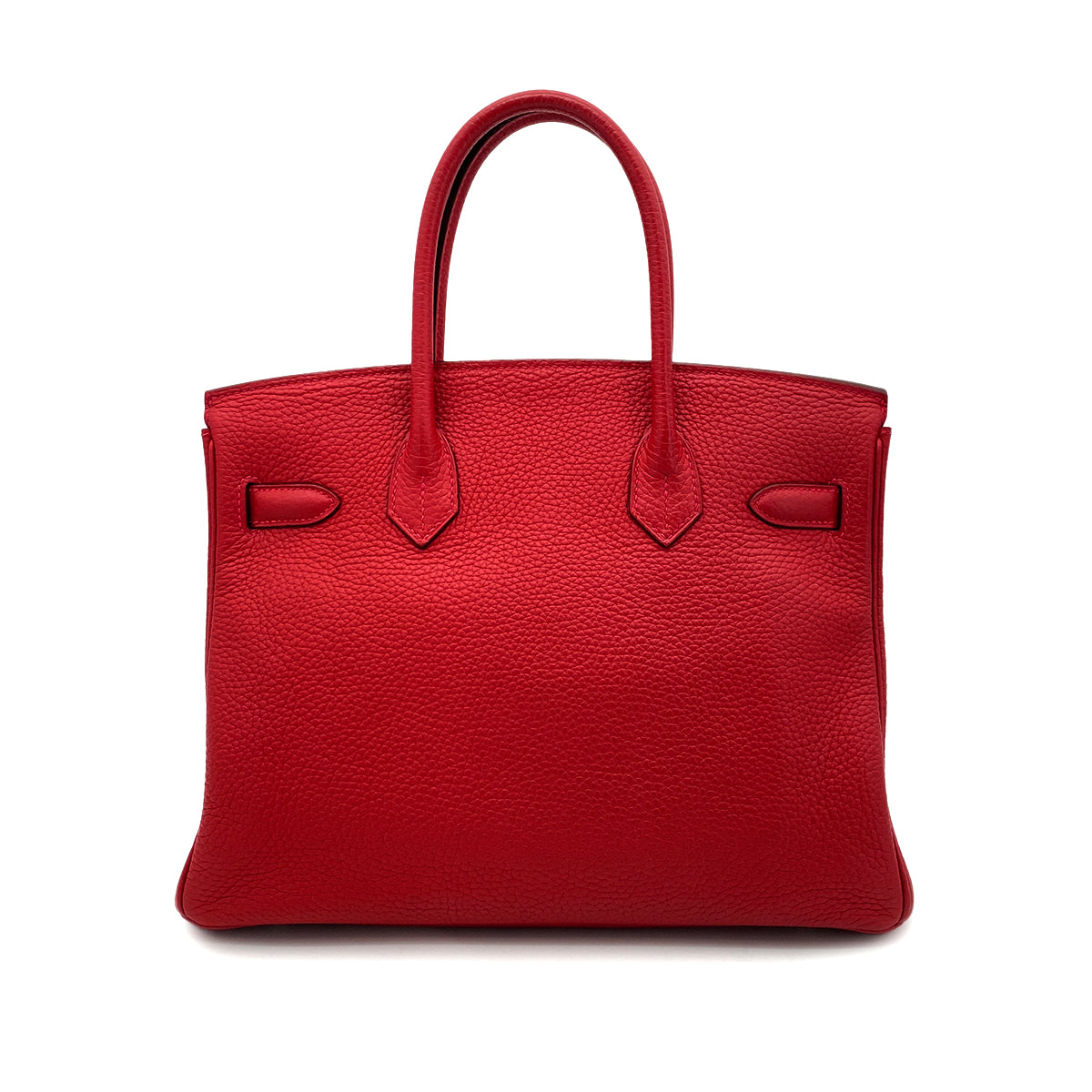 HERMES BIRKIN 30 ROUGE CASAQUE TAURILLON CLEMENCE HAND BAG □Q SHW 90255909