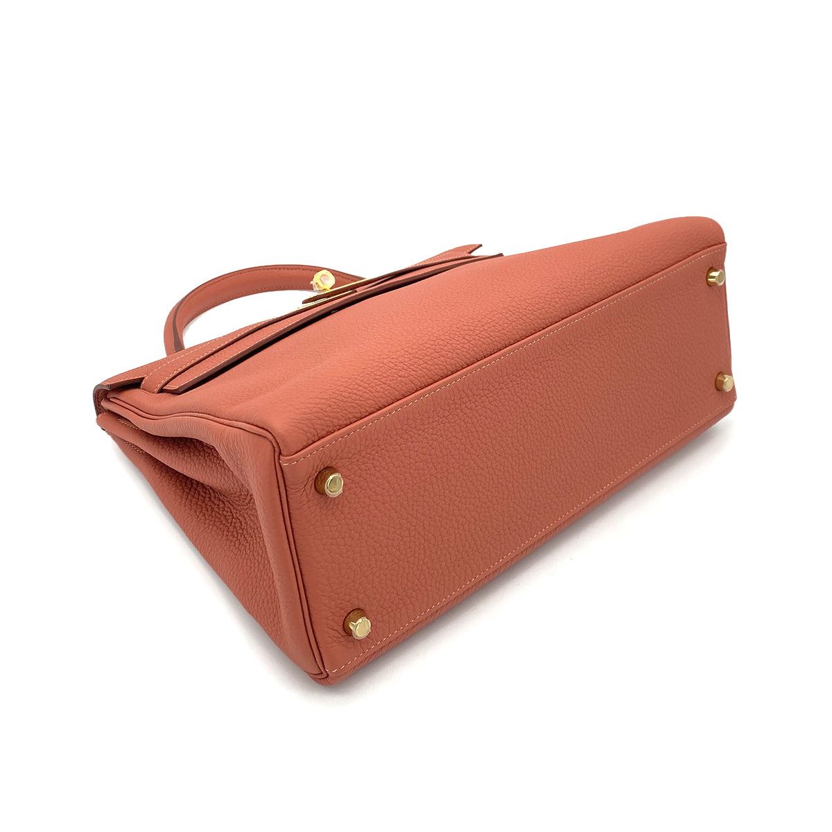 HERMES KELLY 32 RETOURNE ROSY TOGO HAND SHOULDER BAG □Q GHW 90255920