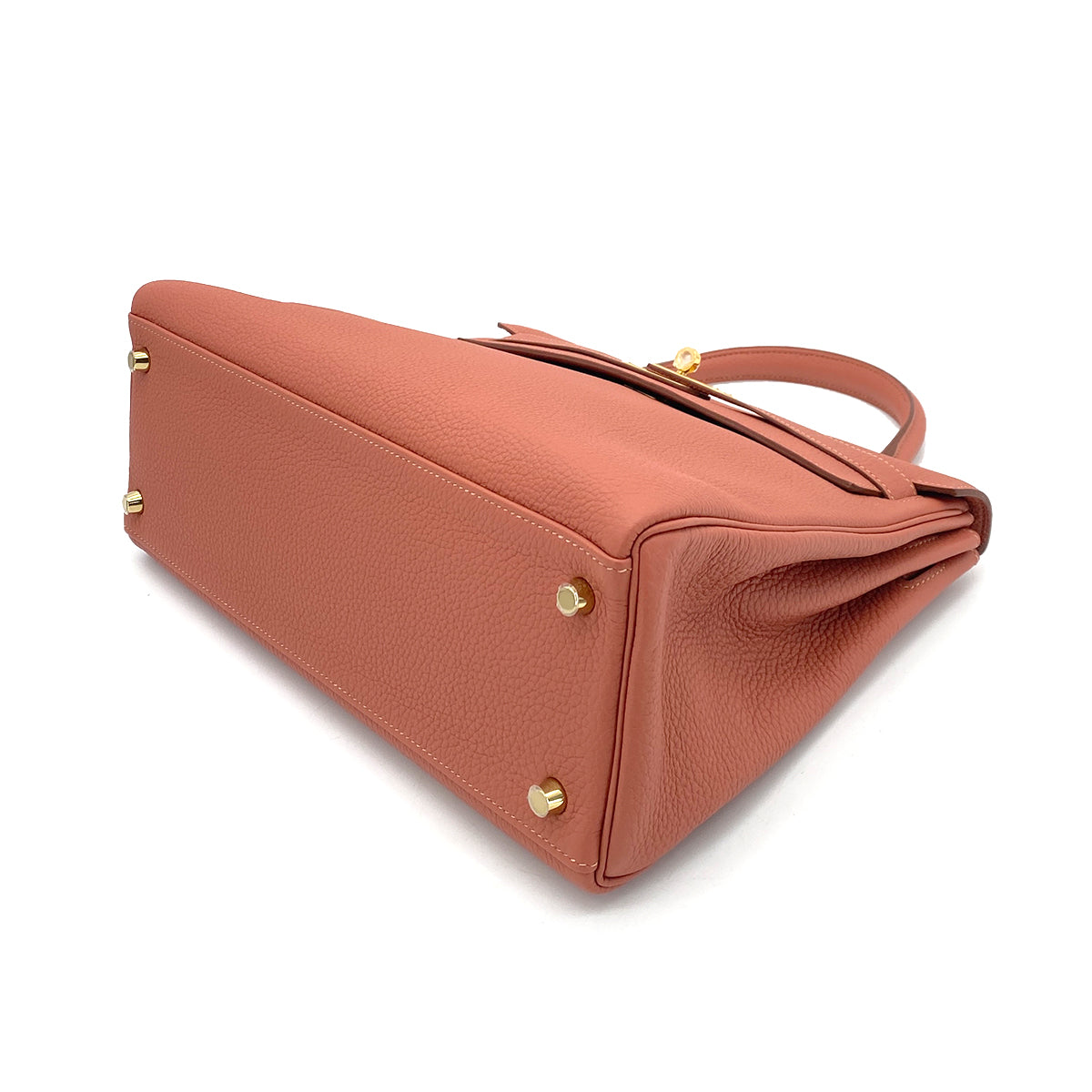 HERMES KELLY 32 RETOURNE ROSY TOGO HAND SHOULDER BAG □Q GHW 90255920