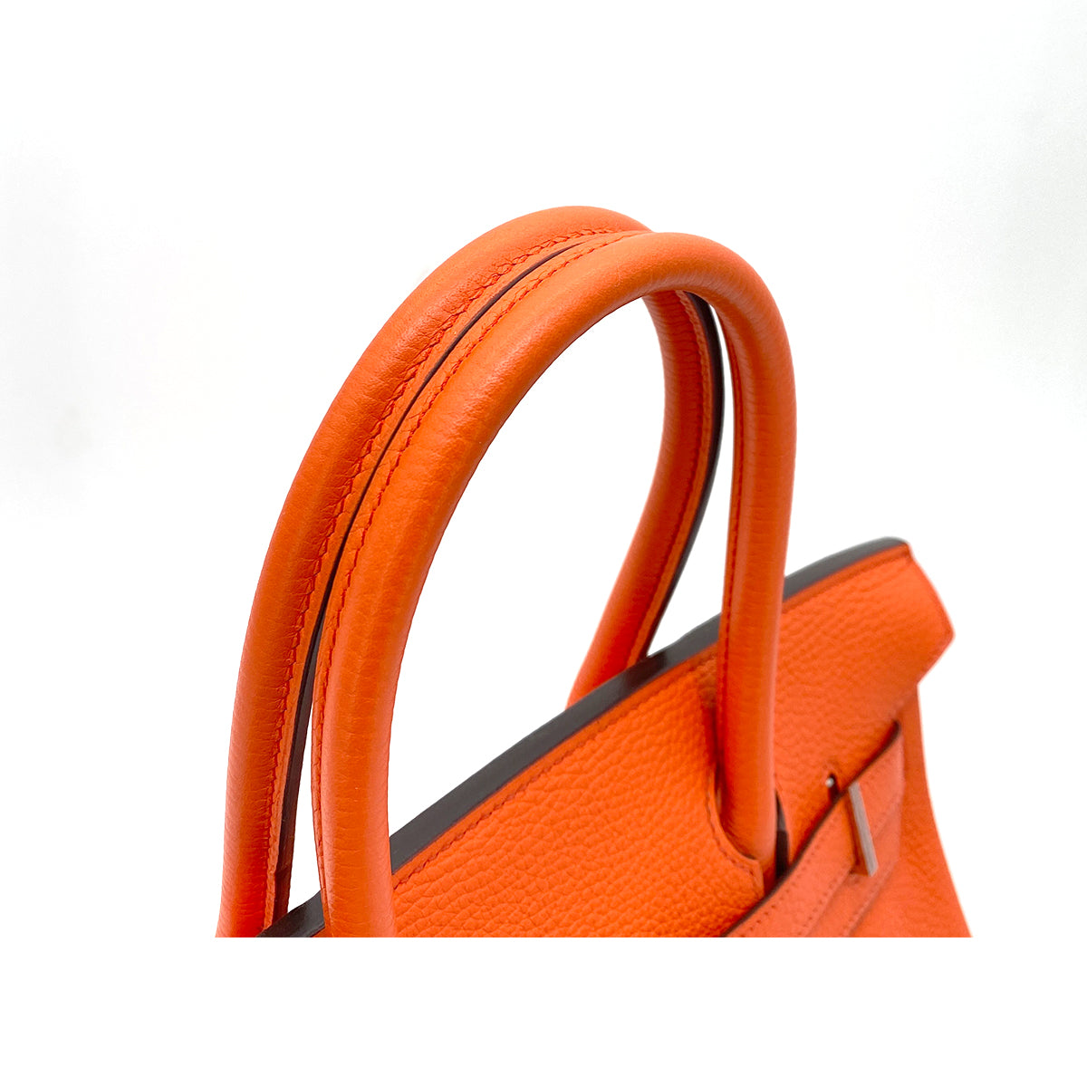 HERMES BIRKIN 30 ORANGE POPY TAURILLON CLEMENCE HAND BAG T SHW 90255931